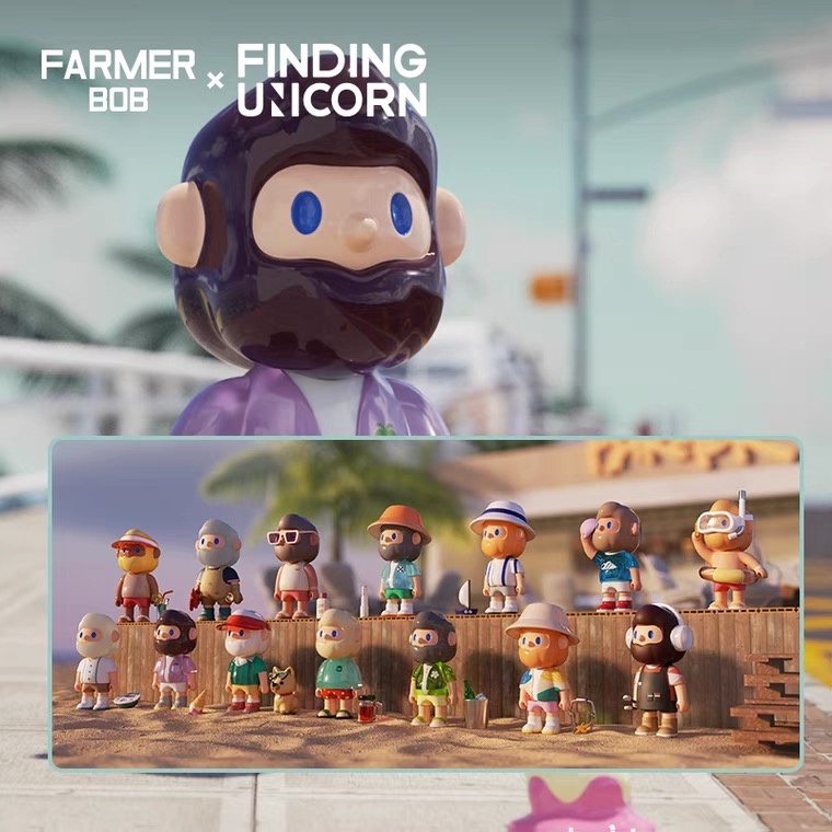 [แบบแยก] F.UN x Farmer Bob Island series ลิขสิทธิ์แท้ 🌊 ลุงบ็อบ ของสะสม FarmerBob Blind box Arttoy D