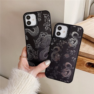 Casetify เคสโทรศัพท์มือถือ TPU กันกระแทก ลายมังกรน่ารัก มีกระจก สําหรับ iPhone 13 Pro MAX 12 11 Pro MAX XR X XS MAX 7 8 Plus SE2020