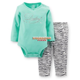 [แท้]CT253 ชุด Carter 2 ชิ้น (บอดี้สูท+กางเกง) รุ่น Bodysuit &amp; Animal Print Pant Set ผ้ายืด เนื้อดี ใส่สบาย