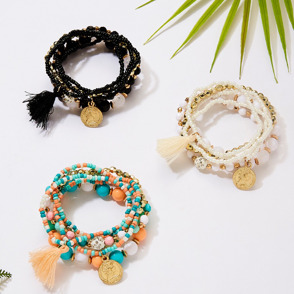 ( Zhengyou) สร้อยข้อมือลูกปัด สำหรับผู้ชาย และผู้หญิง 6 ชิ้น