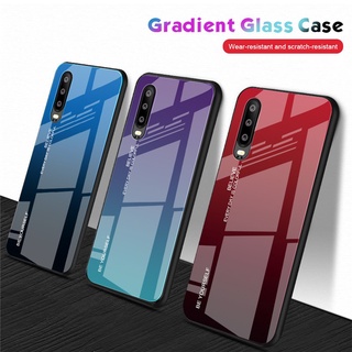 เคสโทรศัพท์มือถือกระจกนิรภัย แบบแข็ง สําหรับ Huawei P30 P20 Pro Mate 20 Mate20 P30Pro P20Pro