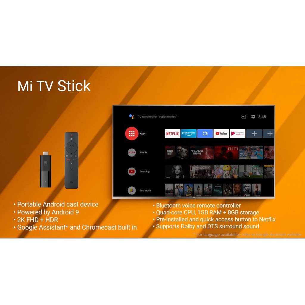 Xiaomi TV Stick (GLOBAL VERSION) Mi Stick with Google Assistant