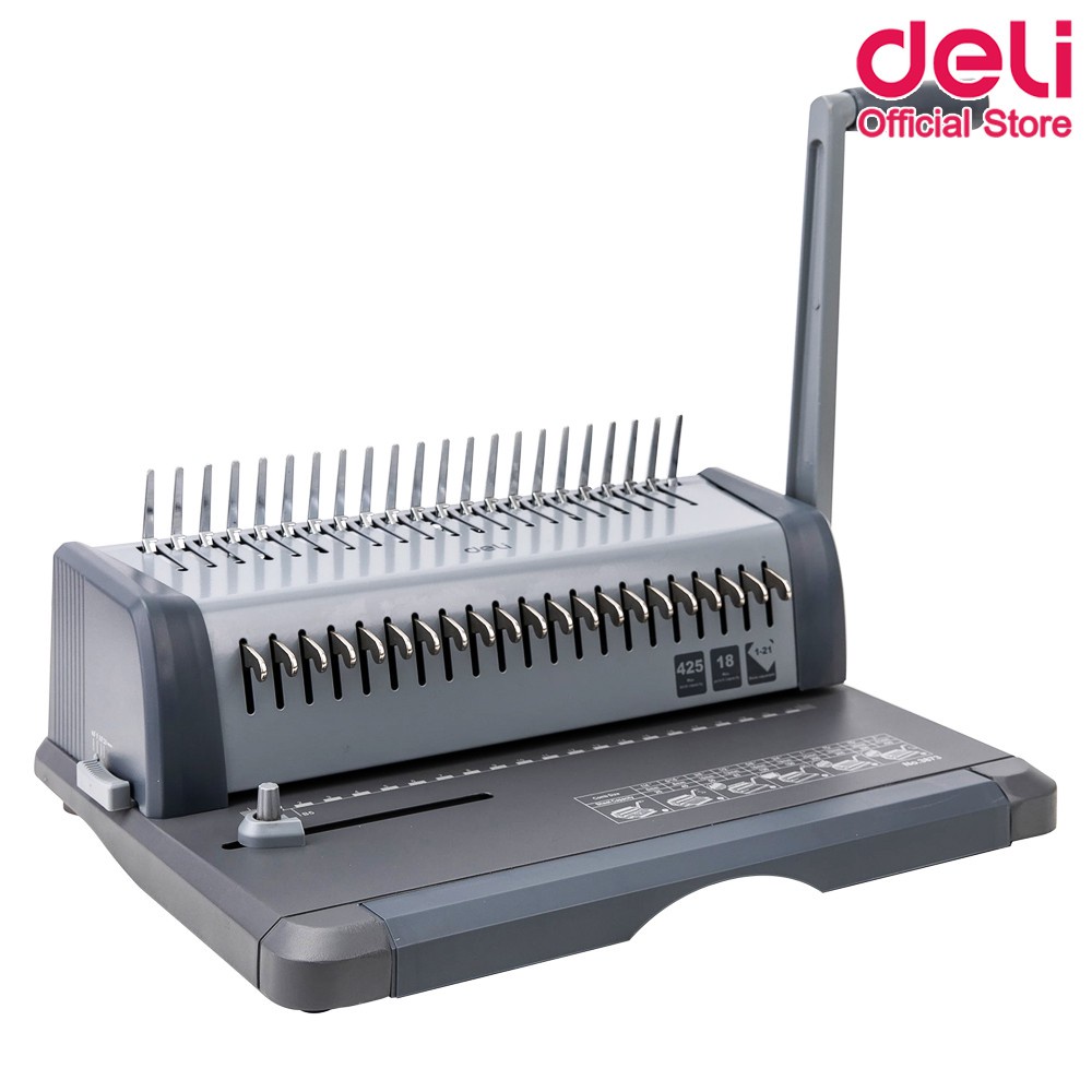 Deli 3873 Binding Machine เครื่องเจาะกระดูกงูสำหรับเข้าเล่ม รับประกัน
