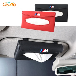 GTIOATO BMW M กล่องทิชชู่ที่บังแดด ที่ใส่ทิชชู่ในรถ หนัง PU กล่องใส่กระดาษทิชชู่ในรถยนต์ ที่ใส่กระดาษทิชชู่ในรถ กล่องทิชชู่ในรถ ที่ใส่ทิชชู่ในรถยนต์ สำหรับ BMW E39 E36 E46 F10 F30 E90 E30 E60 G20 X1 X3 X5 X4 Z4 M8 M3 X7 M5 X6 M4