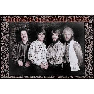 โปสเตอร์ Creedence Clearwater Revival ครีเดนซ์เคลียร์วอเทอร์รีไววัล วง ดนตรี รูป ภาพ ติดผนัง สวยๆ poster (88x60ซม.ประมาณ