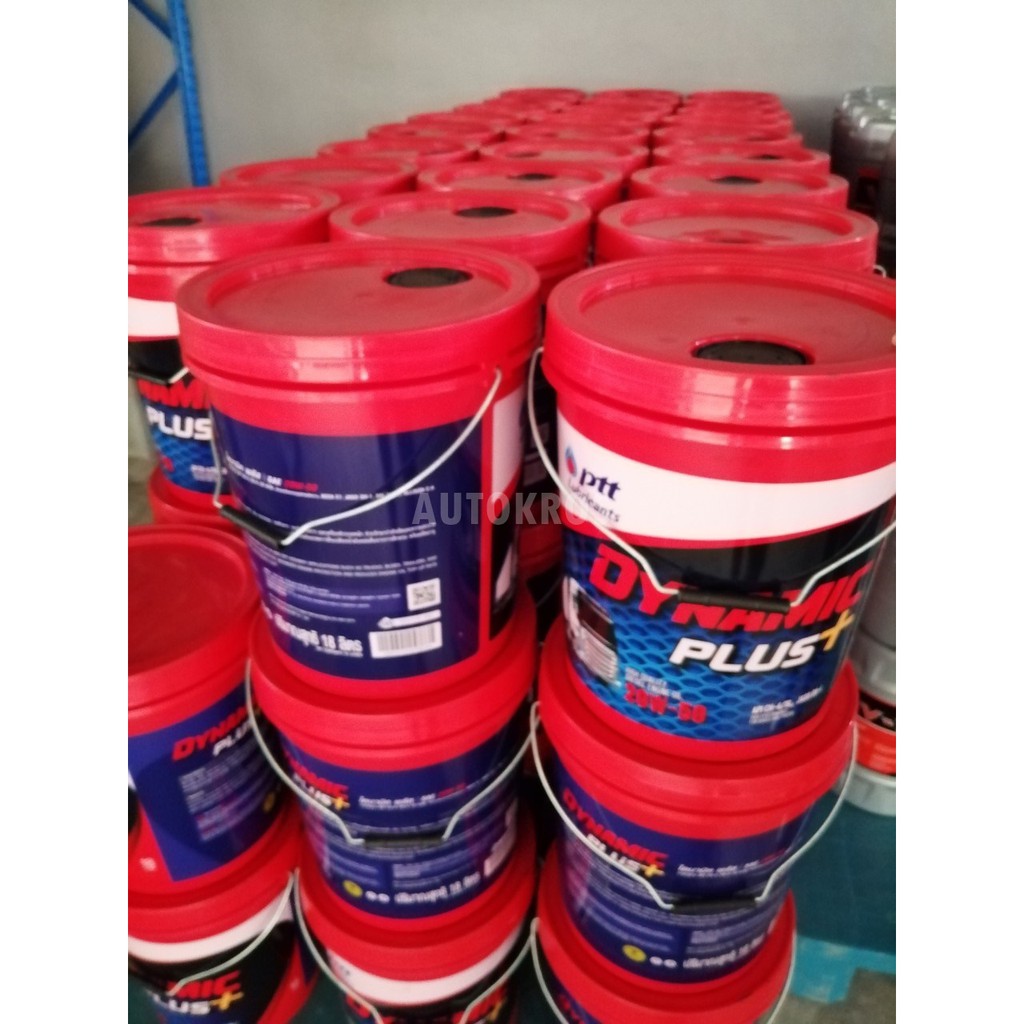 PTT น้ำมันเครื่อง ปตท 18 ลิตร Diesel Dynamic Plus SAE 20W-50 ...
