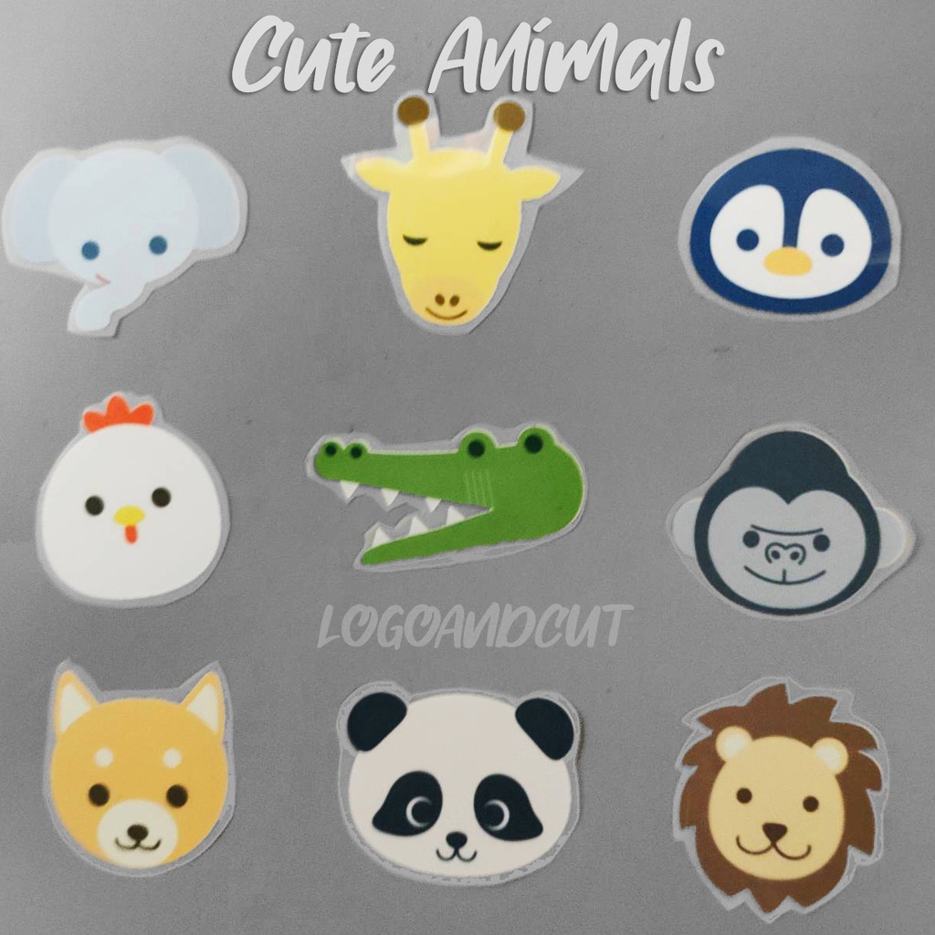 ☀️ตัวรีดติดเสื้อ☀️ ชุด Cute Animals set iron on patch   [ รูปสินค้าจริง100% โรงงานผลิตเอง ]   📦 สินค้าพร้อมส่ง