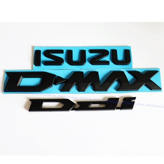 All New ISUZU D-MAX Ddi 2020 โลโก้ อีซูซุ ดีแม็ก ดีดีไอ ตัวนูน สีดำด้าน สำหรับ ติดท้ายกระบะ แต่งรถ