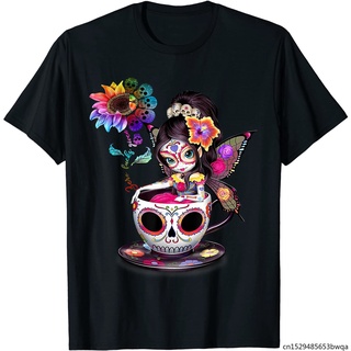 ขายดี เสื้อยืดลําลอง แขนสั้น พิมพ์ลาย Zero Given Sugar Skull Rainbow Suower DOilmd64KAjmpg38S-5XL