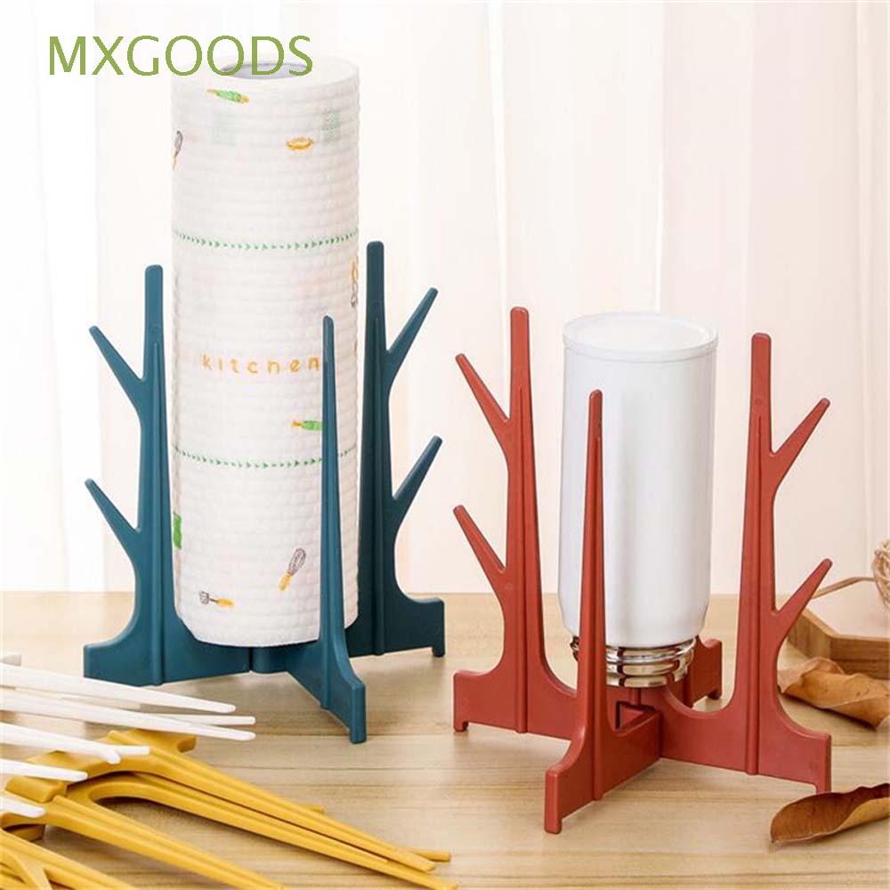 MXGOODS Creative Bottle Drying Rack Foldable Paper holder Drain Rack