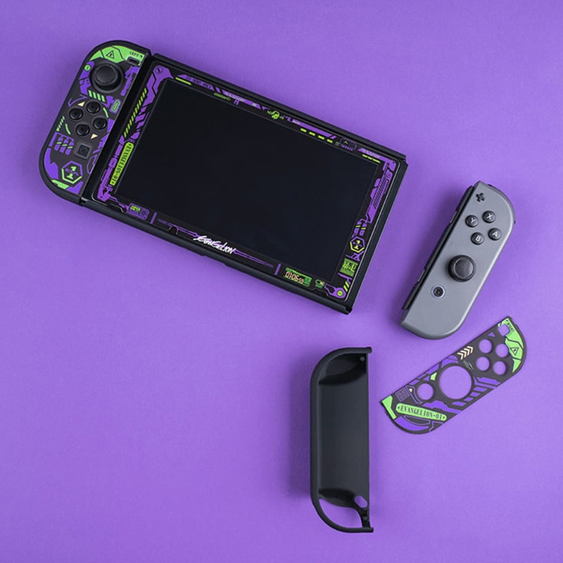 Evangelion เคสป้องกันพร้อมกระจกนิรภัยสําหรับ Nintendo Switch Full Joycon