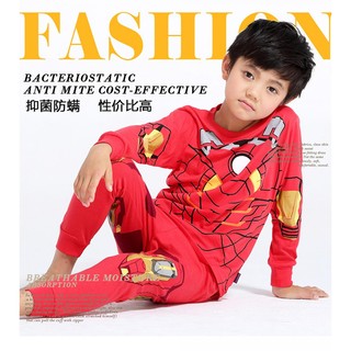 ชุดนอนเด็กชายอายุ 2 ถึง 7 ขวบ Children Tracksuit Iron Man