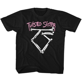 เสื้อยืดนิ่ม พิมพ์ลายโลโก้ Twisted Sister youth Heavy Metal music สําหรับผู้ชายS-5XL