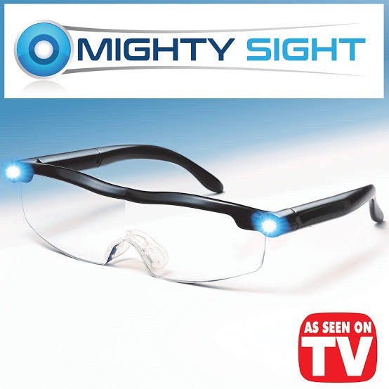 แว่นขยายไร้มือจับ 160% LED พร้อมไฟ LED Lighted Mighty sight glasses ไม่ต้องเพ่งสายตาให้ปวดตา Row7