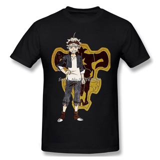 Asta -Anime เสื้อยืดคอกลม แขนสั้น ผ้าฝ้าย พิมพ์ลาย Black Clover สไตล์ฮาราจูกุ สตรีท สําหรับผู้ชาย คู่รัก