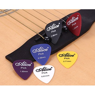 Alice Pick Guitar ปิ๊กมีหลายขนาด คละสี มีราคาส่ง พร้อมส่ง