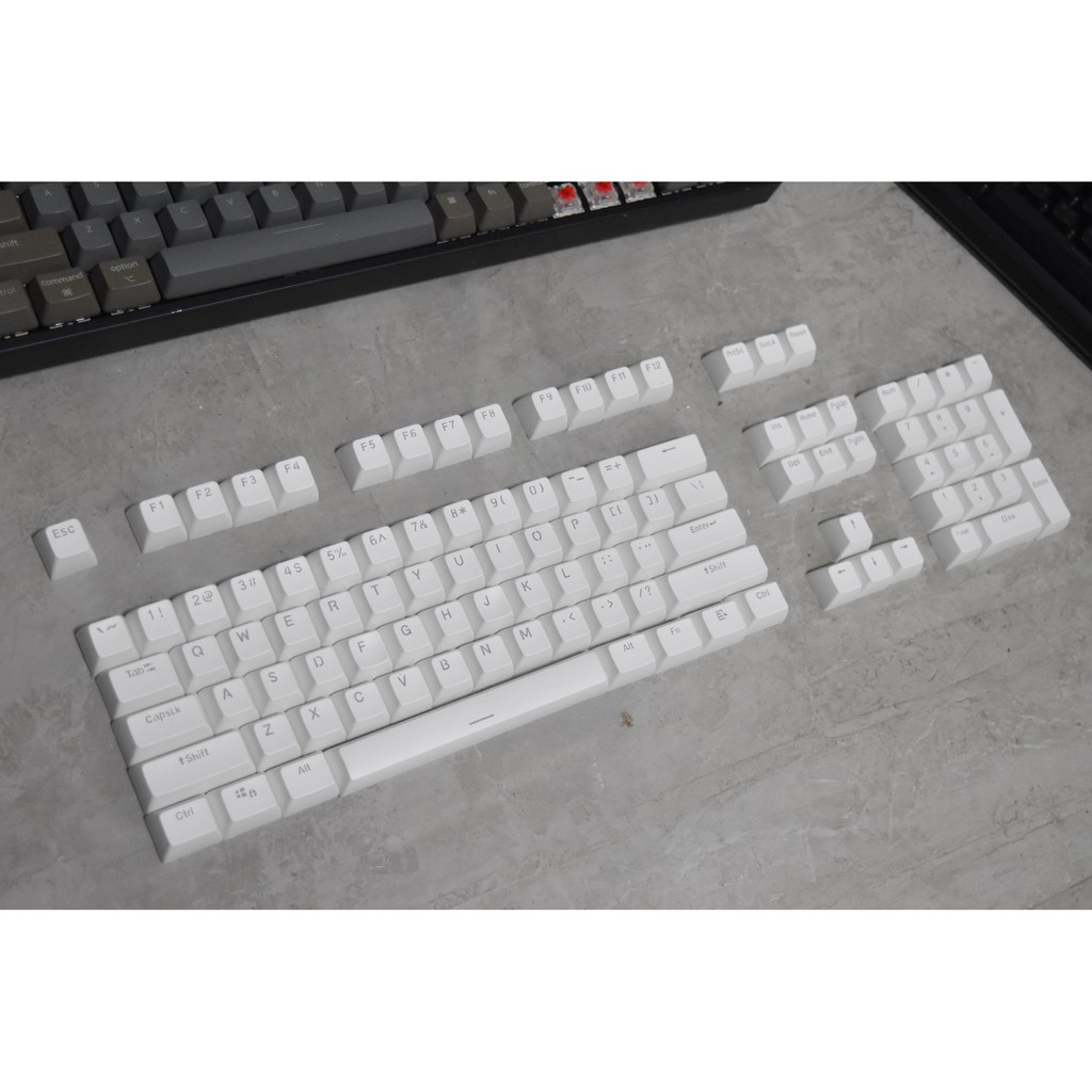 keycap PBT SA profile 104 key (White ขาวล้วน ไฟลอด) พร้อมส่งในไทย