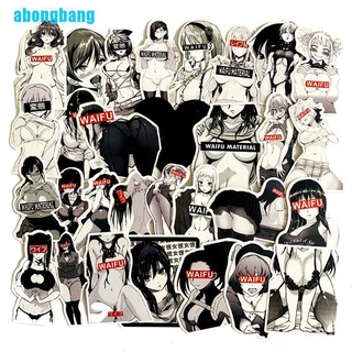 Abongbang สติกเกอร์ ลายการ์ตูนอนิเมะ Waifu Pinup Girl Laptop Love สําหรับติดตกแต่งแล็ปท็อป 30 ชิ้น