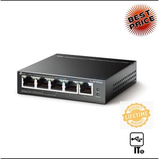 Switching Hub 5 Port TP-LINK TL-SF1005LP(4,4 POE) ประกัน LT. อุปกรณ์ขยายสัญญาณ ขยายสัญญาณ ethernet อีเทอร์เน็ต