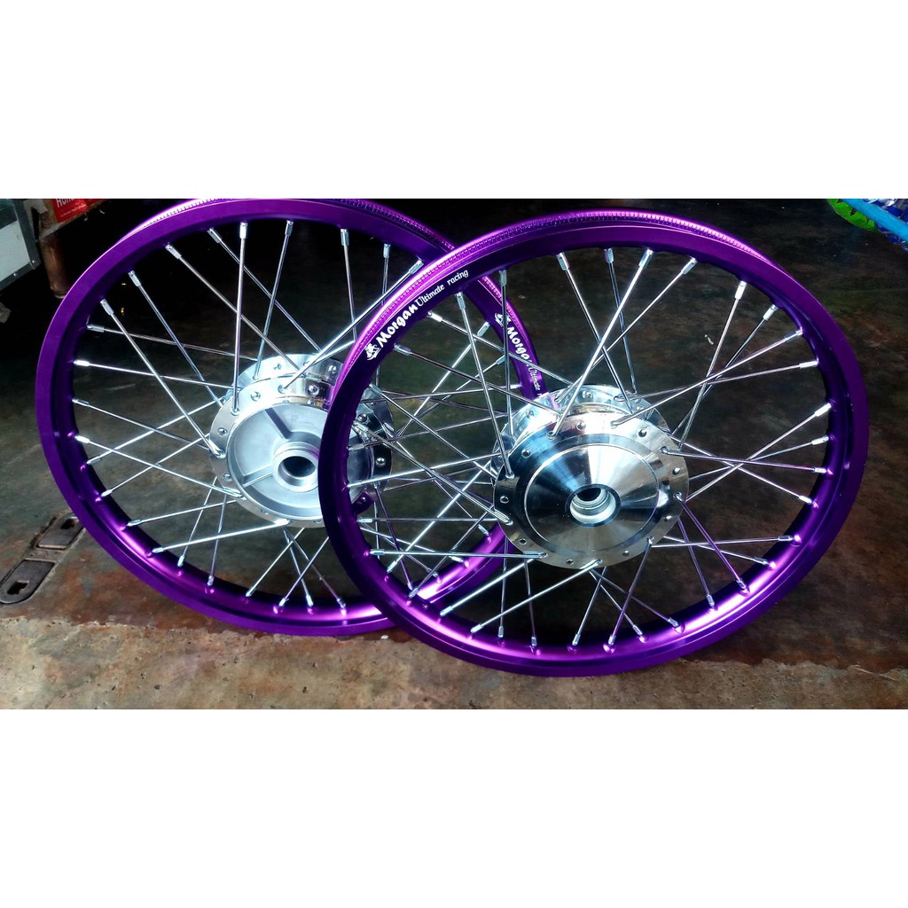 ชุดล้อดรีม+เวฟรุ่นดรัมเบรกหน้า+หลัง สีม่วง - รูปที่ 2