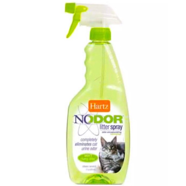 USA Hartz Nodor 502 ml สเปรย์กำจัดกลิ่นบนทรายแมว กลิ่นฉีแมว กลิ่นไม่พึงประสงค์ กรง คอก ที่นอน