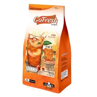 โกเฟรช ชาพีช ขนาด 400 กรัม. GoFresh Peach Tea size 400g.