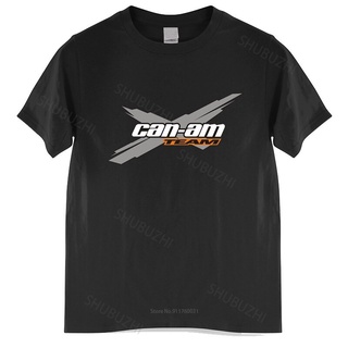 มาใหม่ เสื้อยืดแขนสั้น พิมพ์ลาย Can-Am Team Brp Atv สีดํา สําหรับผู้ชายS-5XL