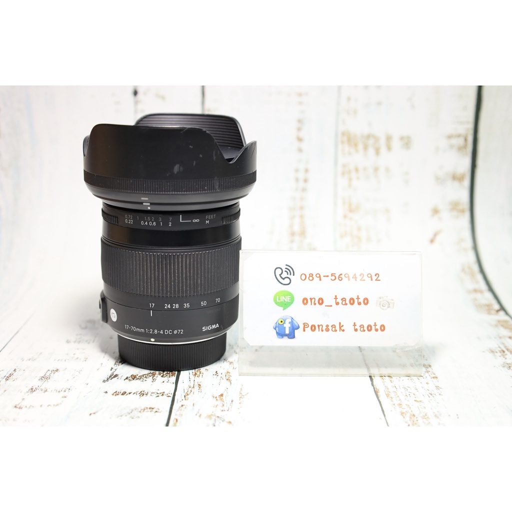 (ขาย) เลนส์ Sigma 17-70mm Macro OS HSM C เมาท์ Nikon เลนส์อเนกประสงค์ ถ่ายมาโครได้