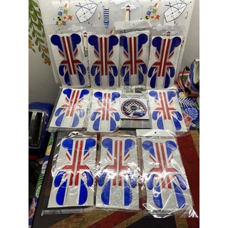 สติ๊กเกอร์หมี ลาย Union Jack งาน3M เยลลีนูนใส