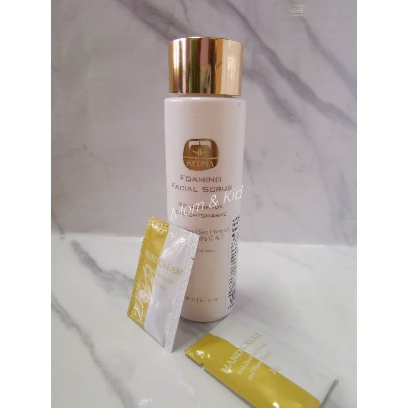 KEDMA FOAMING FACIAL SCRUB (แถม Hand cream ขนาดทดลอง)