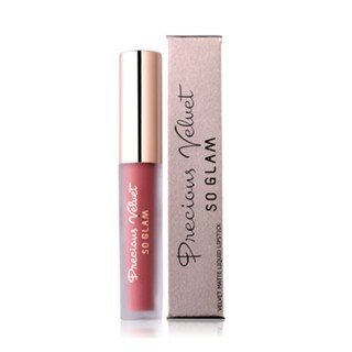 So Glam Precious Velvet Velvet Matte Liquid Lipstick 01 Playful ลิปแมทกำมะหยี่