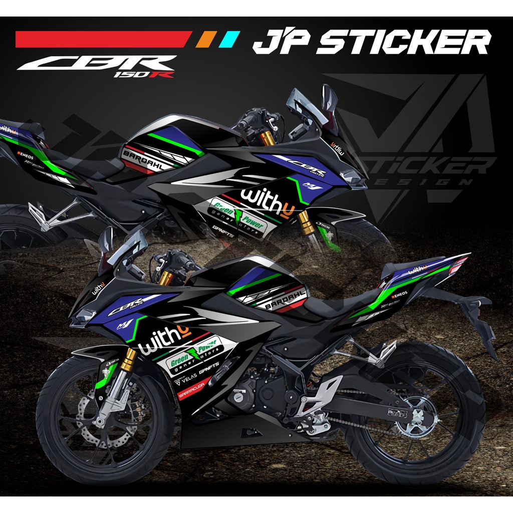 Cbr 150r Striping Sticker - CBR 150R New 2021 Thailand Motorcycle Sticker Hologram Variation List (J