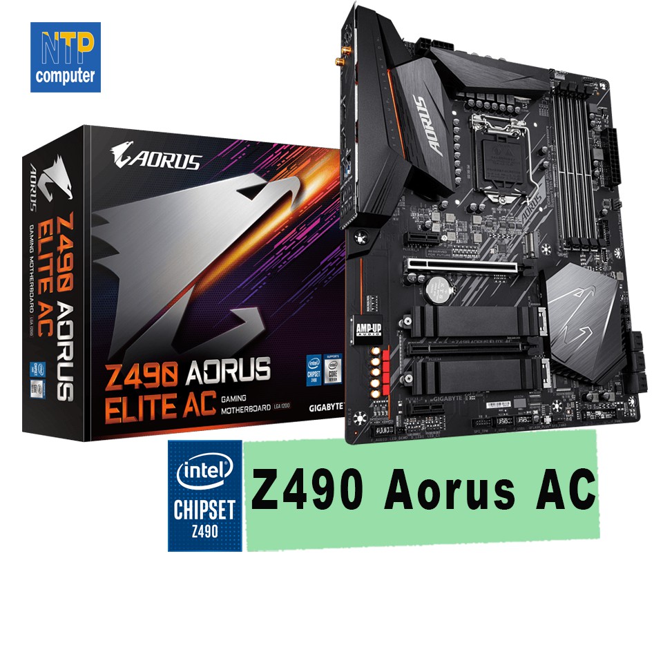 MAINBOARD เมนบอร์ด GIGABYTE Z490 AORUS ELITE AC