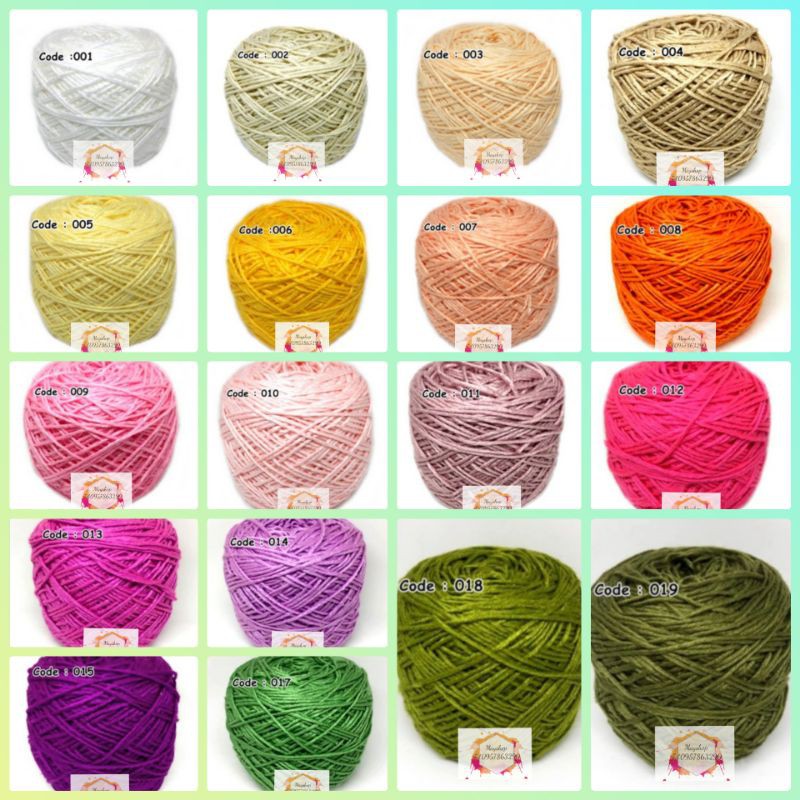 ไหมBaby Silk (เบบี้ซิลค์) สี1-19 🧶10034