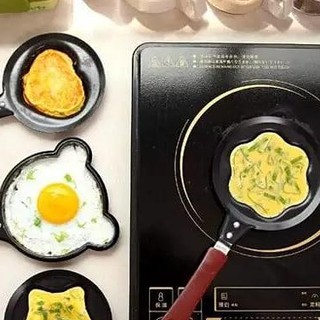 กระทะ กระทะทอดไข่ดาว กระทะทำแพนเค้ก วาฟเฟิล กะทะ กระทะไข่ Mini Frying Pan