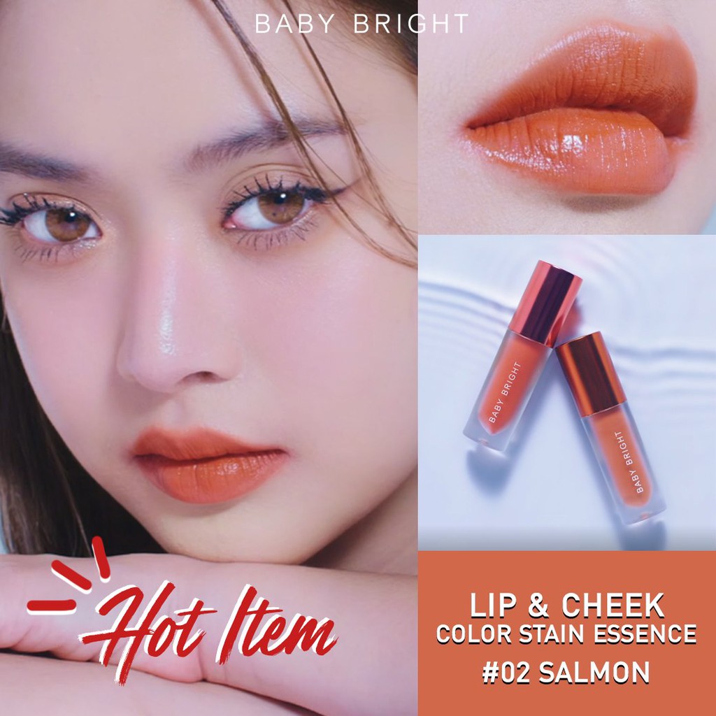 ลิปน้ำตบเบบี้ไบร์ท LIP CHEEK COLOR STAIN ESSENCE 2.4g apiraya8888