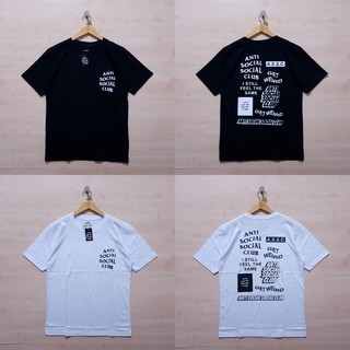 Kaos เสื้อยืด ANTI SOCIAL SOCIAL CLUB ASSC โลโก้เต็ม สีดําและสีขาว