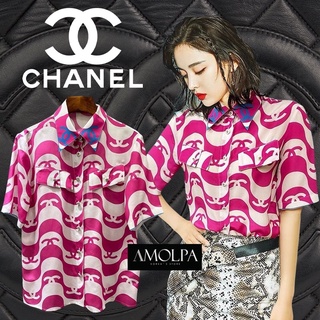 เสื้อเชิ้ต CHANEL   สีสันสวยสดใสม๊ากกก  งานสวยมาก งานดีสุดๆ ใส่สบายมากๆ