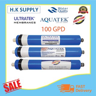 ไส้กรองน้ำ Aquatek ไส้กรอ งเมมเบรน 100 GPD RO Membrane Ultratek Treatton Unipure Filmtec Starpure Hydromax AMFOR Water s