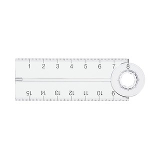 MUJI (มูจิ) ไม้บรรทัด พับได้ Polycarbonate Double Ruler Mini