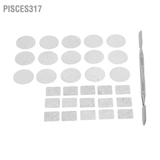 Pisces317 Metal Stickers Square Empty Palette Round Makeup Colorful Sticker for Eyeshadow Set