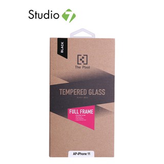 Pixel Tempered Glass Full Frame for Apple iPhone 11 Black by Studio7