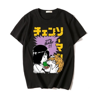 T-shirt  เสื้อยืดแขนสั้นลําลอง ผ้าฝ้าย พิมพ์ลายการ์ตูนมังงะ Himeno Denji แนวสตรีท โอเวอร์ไซซ์ สําหรับผู้ชายS-5XL