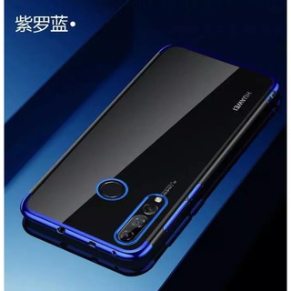 Case Huawei Y9Prime 2019 เคสหัวเว่ย เคสนิ่ม TPU เคสใสขอบสีเคสสวยและบาง เคสกันกระแทก