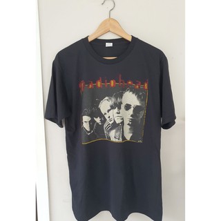 คอลูกเรือเสื้อยืดคอกลมเสื้อยืด Radiohead Band T-shirtผ้าฝ้ายแท้