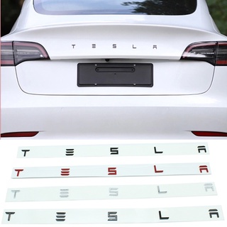 Tesla อุปกรณ์เสริมFor Tesla Car Back Trunk Logo Relacement Letters For Tesla Model 3 Model X Y Model S Relace English al