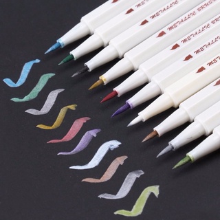 STA Metallic Brush Marker Pen Soft Tip