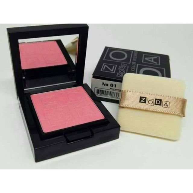 (การันตีของแท้💯%) ปัดแก้มโซดา Zoda Face Color Blusher 4.5 ml#01 Pink Soothing