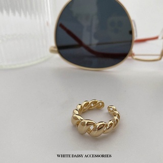 White Daisy Ava Cuff Ring (แหวน)