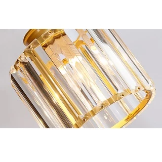 Modern Northern Europe Crystal Pendant Light LED E27 220V 6/9 Lights Iron Pendant Lamp for Duplex Villa Stairs